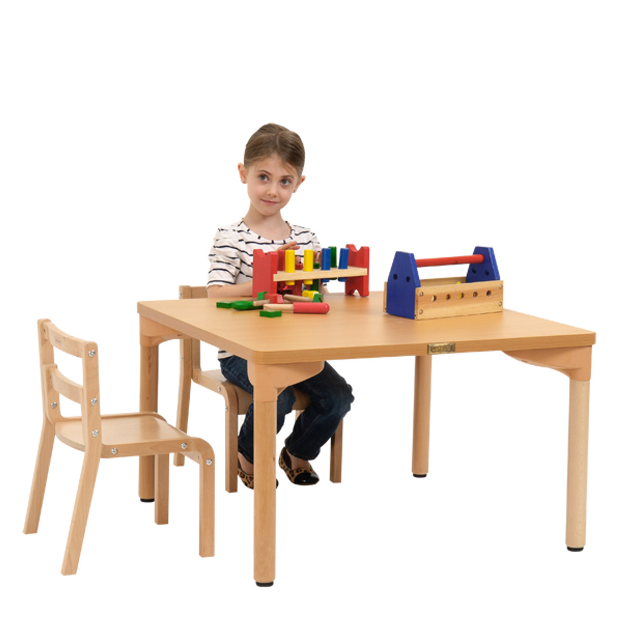 Montessori Materials: Rectangular Table (24l x 36w) (Rubberwood)