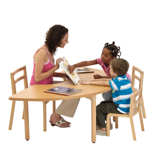 64" x 22" Half Circle Table