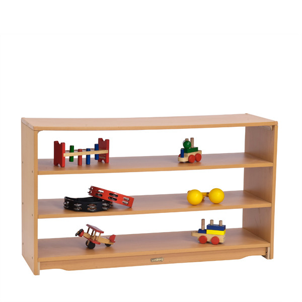 Open Back Shelf 4' x 28" with Two Shelves
