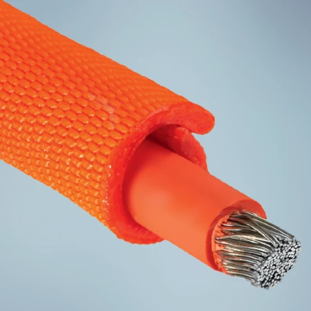 CrushShield® 2650 is a self-wrapping sleeve designed to provide superior energy absorption for electrical cables.