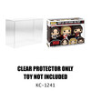 Protector For Funko 3 pack Rush Geddy Lee| Alex Lifeson| and Neil Peart