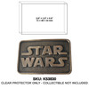 Star Wars Brass Belt Buckle 1977