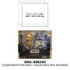 C-3PO & R2-D2 Star Wars Cosbaby Metallic Color Bobble-Head Set