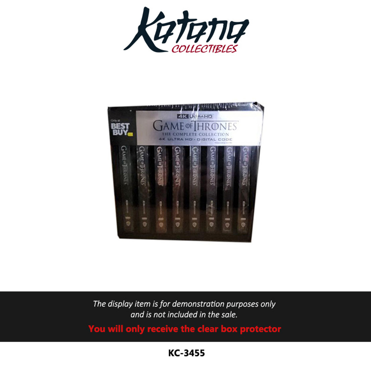 Katana Collectibles Protector For Game of Thrones 4k Steelbook Box Set Best Buy Exclusive