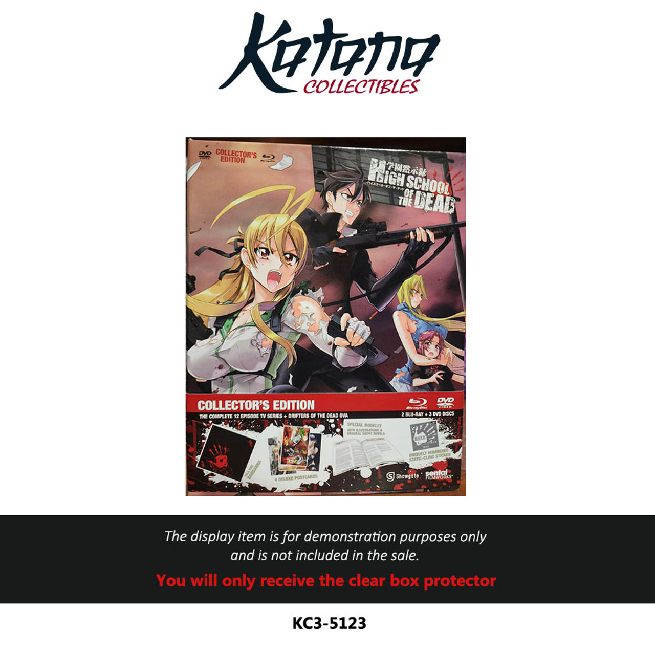 Katana Collectibles Protector For Highschool of the Dead Collector's Edition Blu-ray