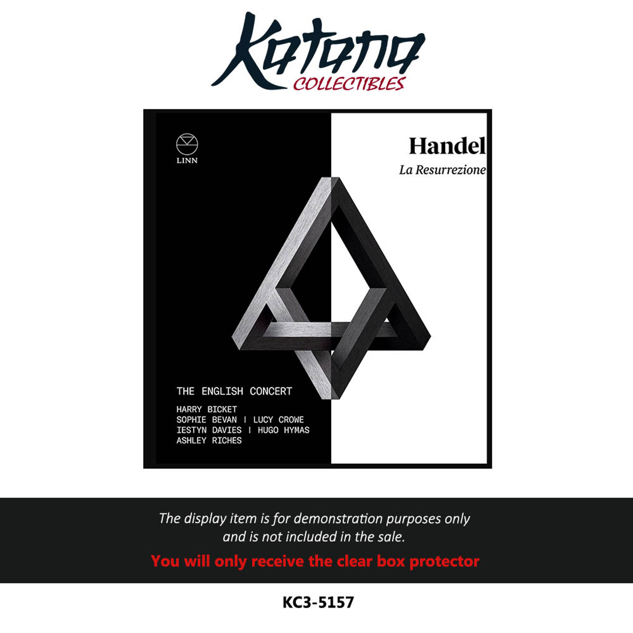 Katana Collectibles Protector For Handel La Resurrezione (English Concert) CD