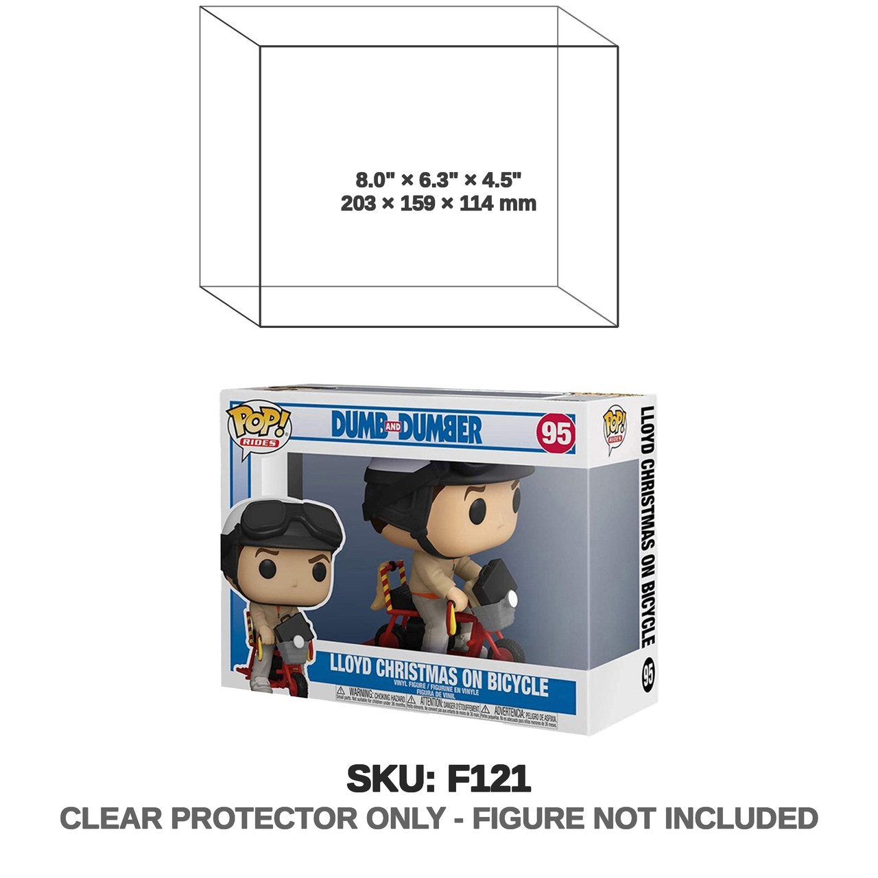 Funko Pop Rides Dumb and Dumber Lloyd Christmas on Bicycle