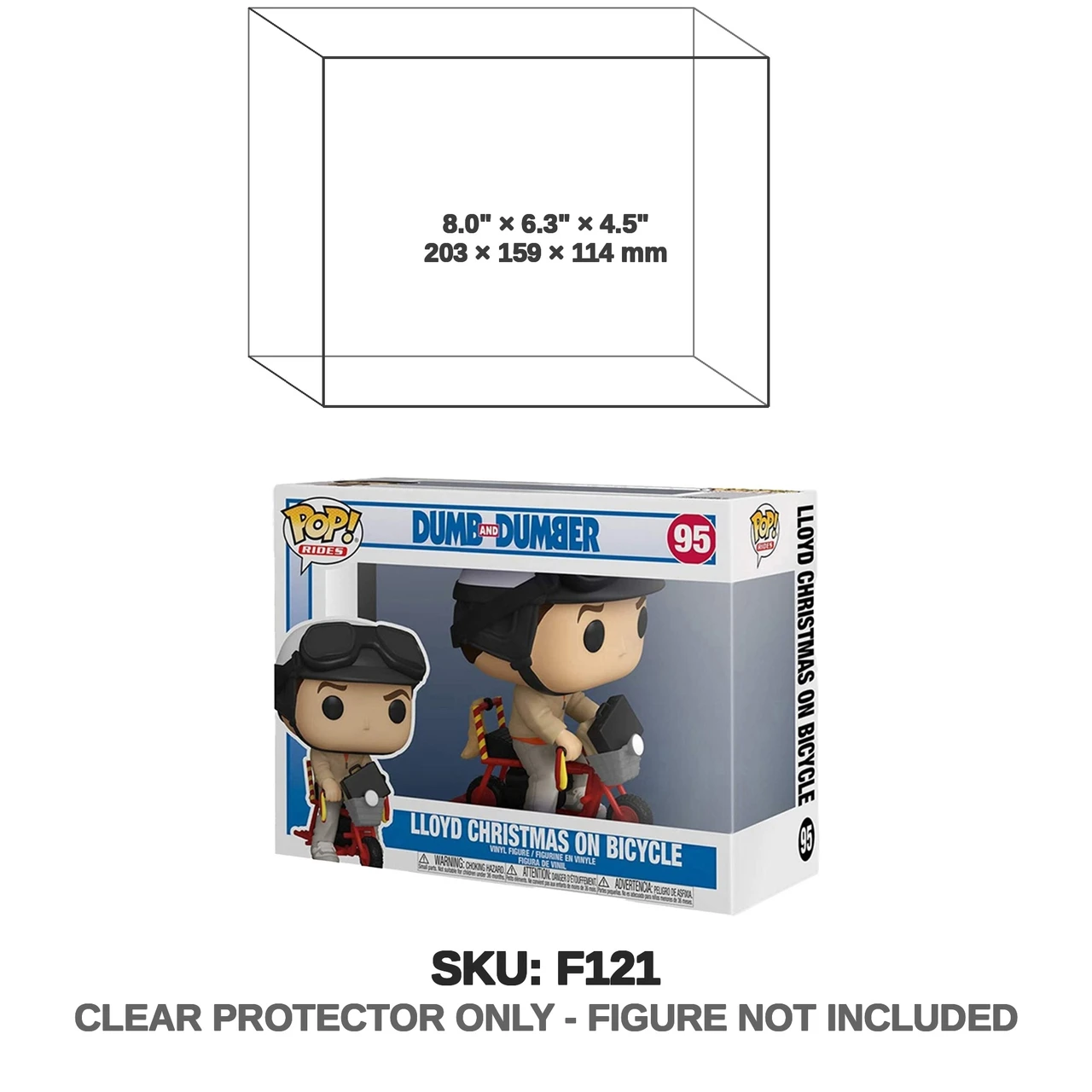 Funko Pop Rides Dumb and Dumber Lloyd Christmas on Bicycle