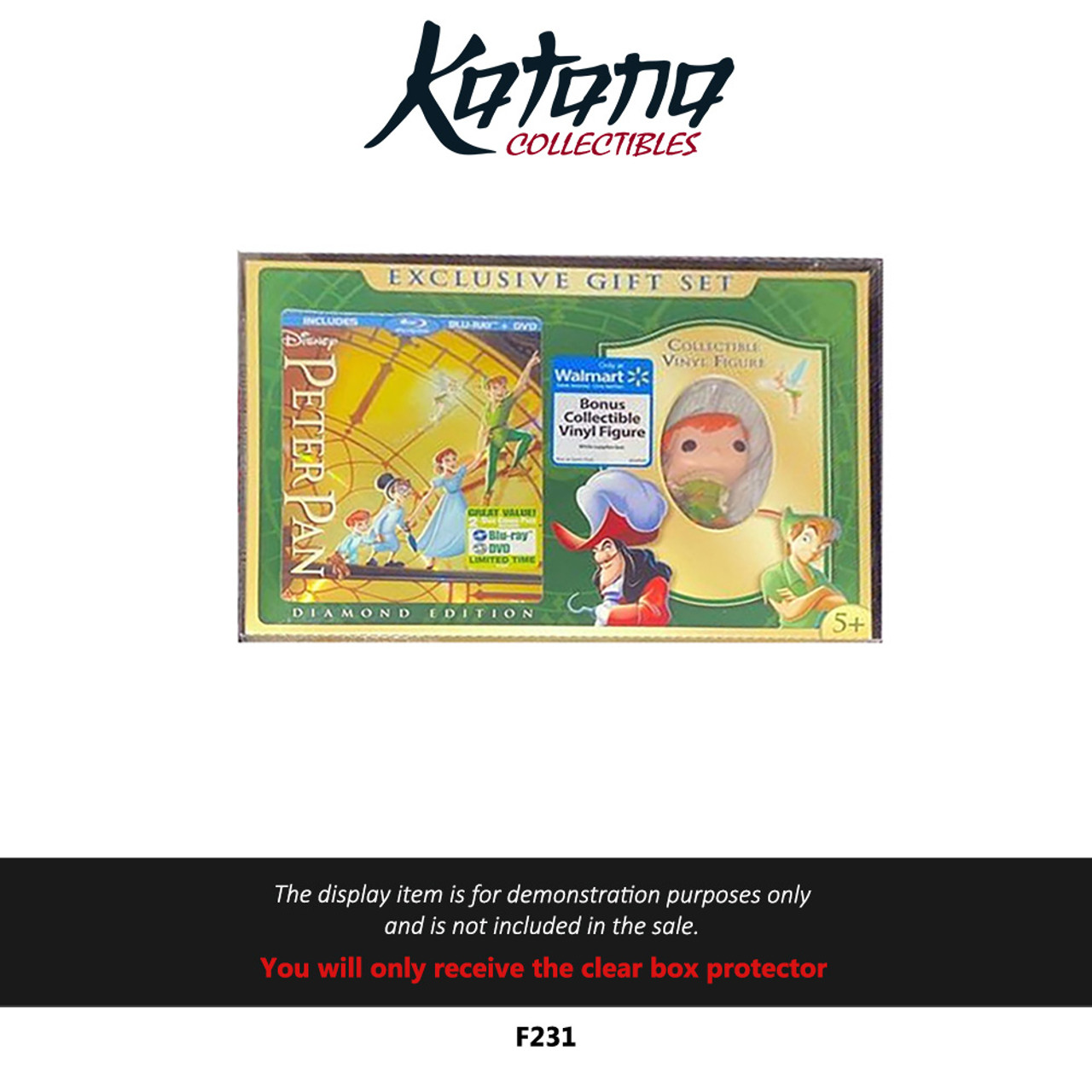 Katana Collectibles Protector For Funko Peter Pan Blu-ray N Mini Gift Set Walmart Exclusive