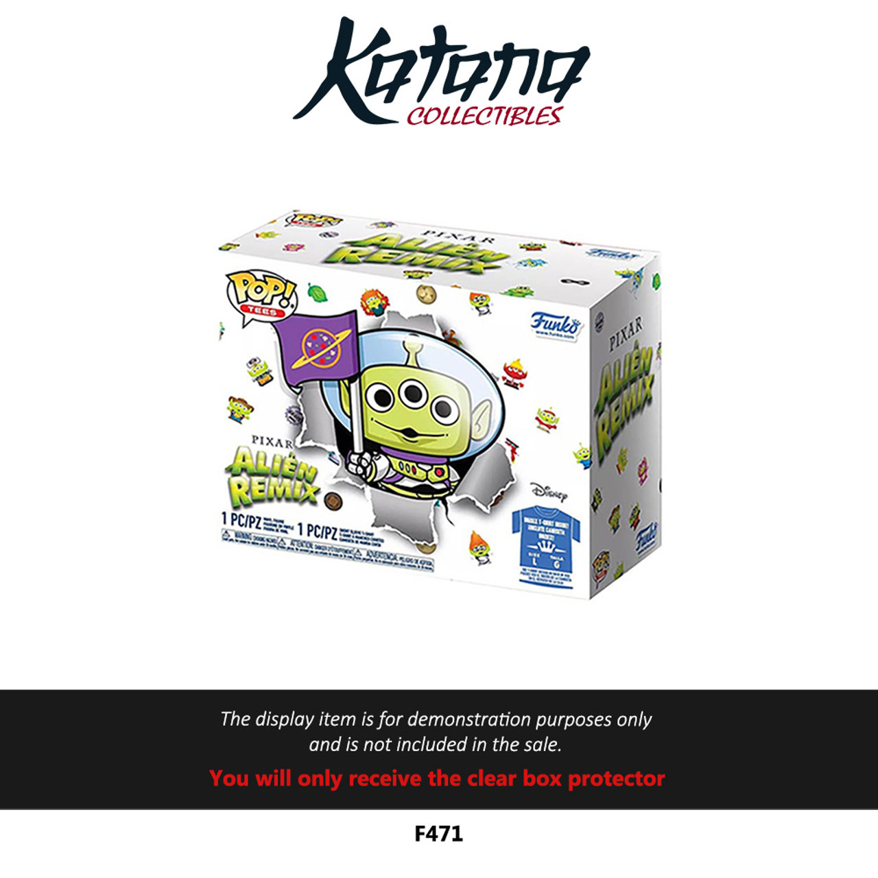 Katana Collectibles Protector For Funko POP N Tee Disney Pixar Alien Remix