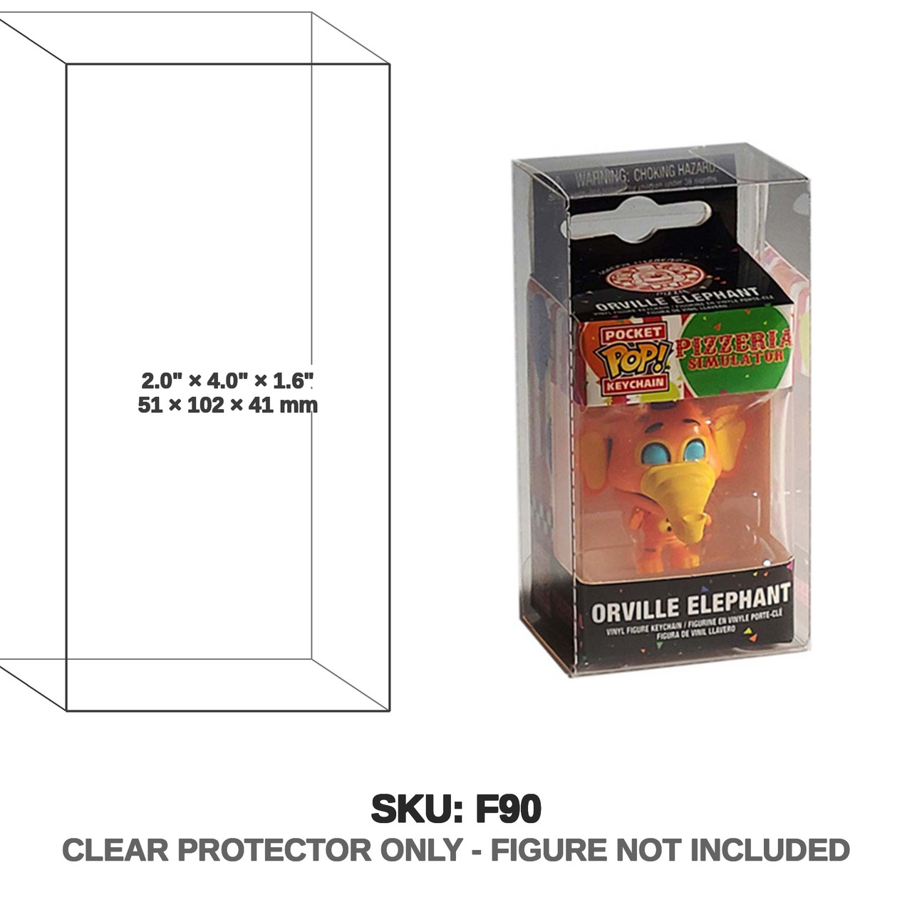 Funko Pop Keychain Pizzaria Simulator Orville Elephant