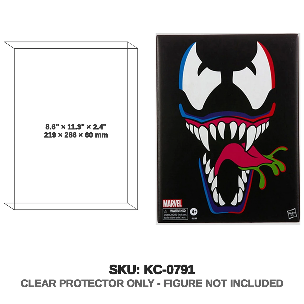 Hasbro Marvel Legends Spider-Man Retro 6 inch Venom SDCC Pulsecon Collector Box