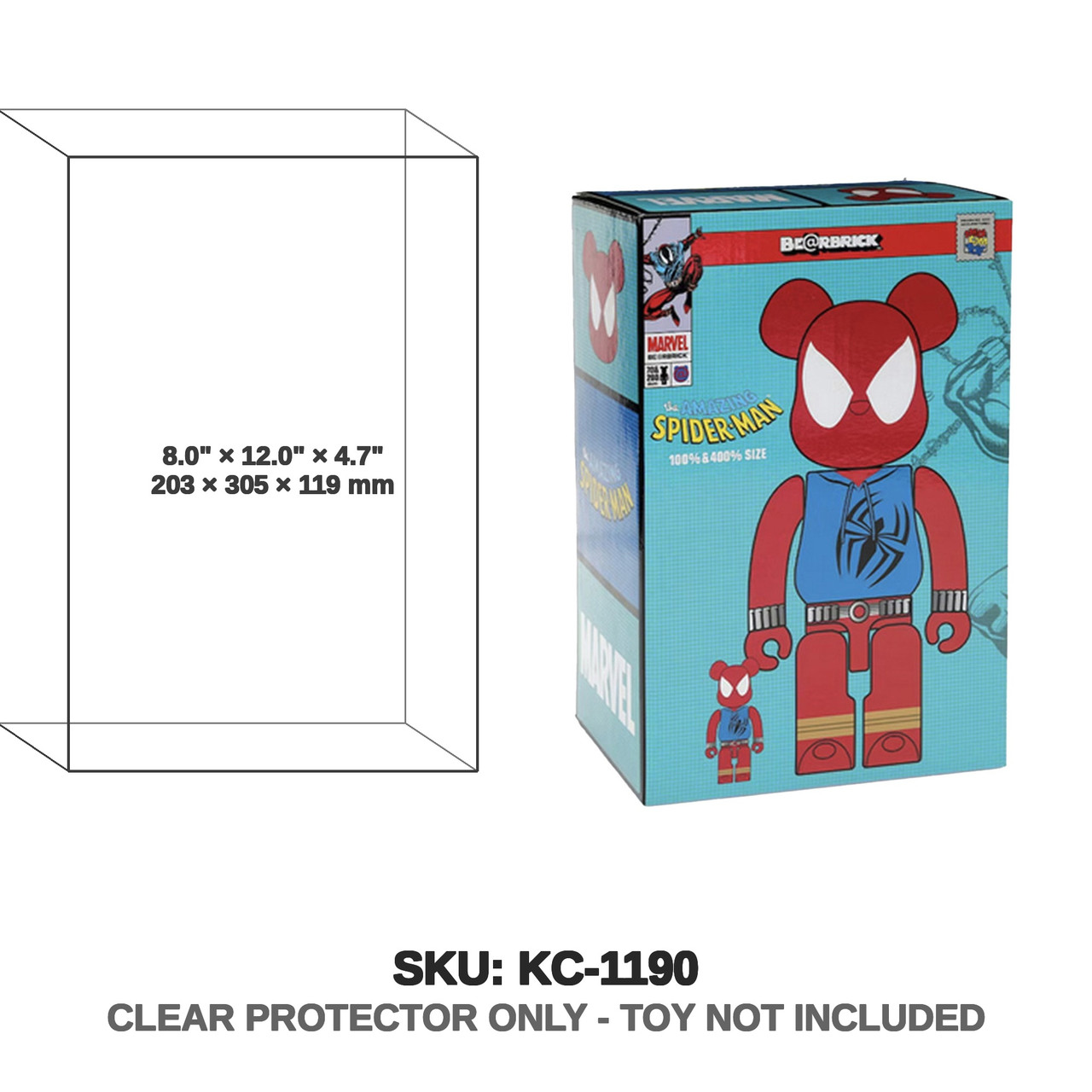 Protector For Bearbrick 400% Figure - Katana Collectibles