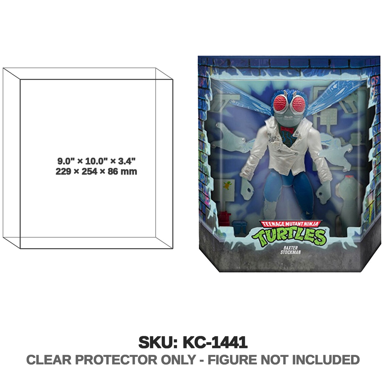 Super7 Teenage Mutant Ninja Turtles Baxter Glow in the Dark Figure