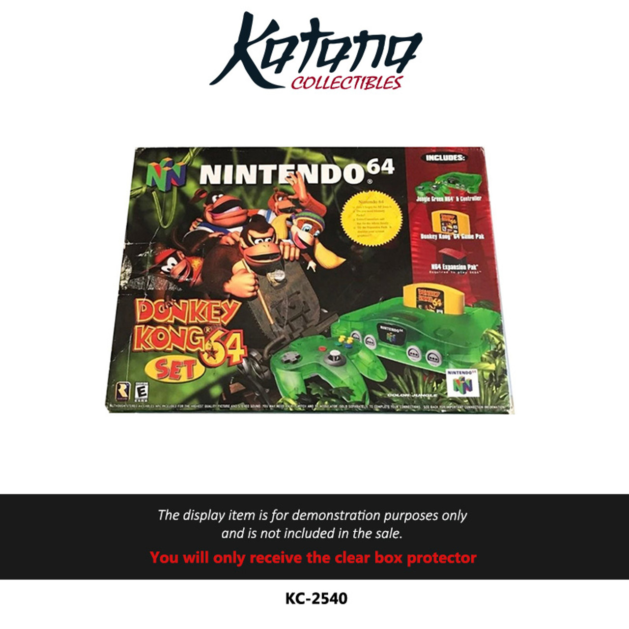 Katana Collectibles Protector For Nintendo 64 - Donkey Kong Set