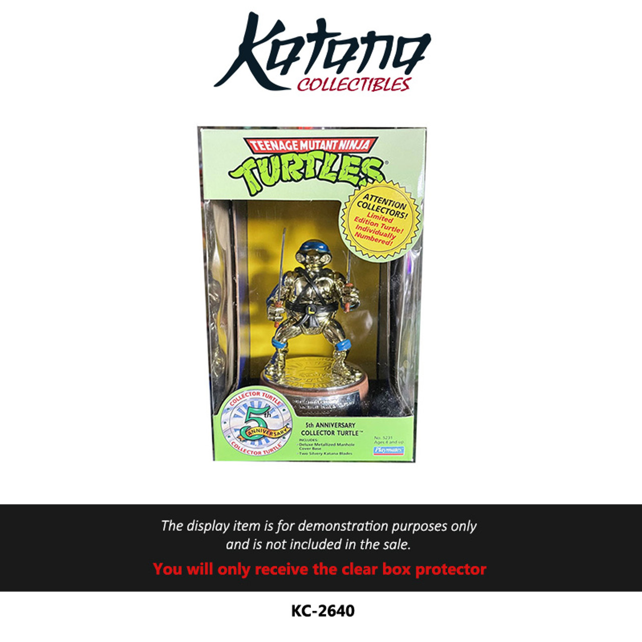 Katana Collectibles Protector For Playmates Teenage Mutant Ninja Turtles Gold Turtle Statue