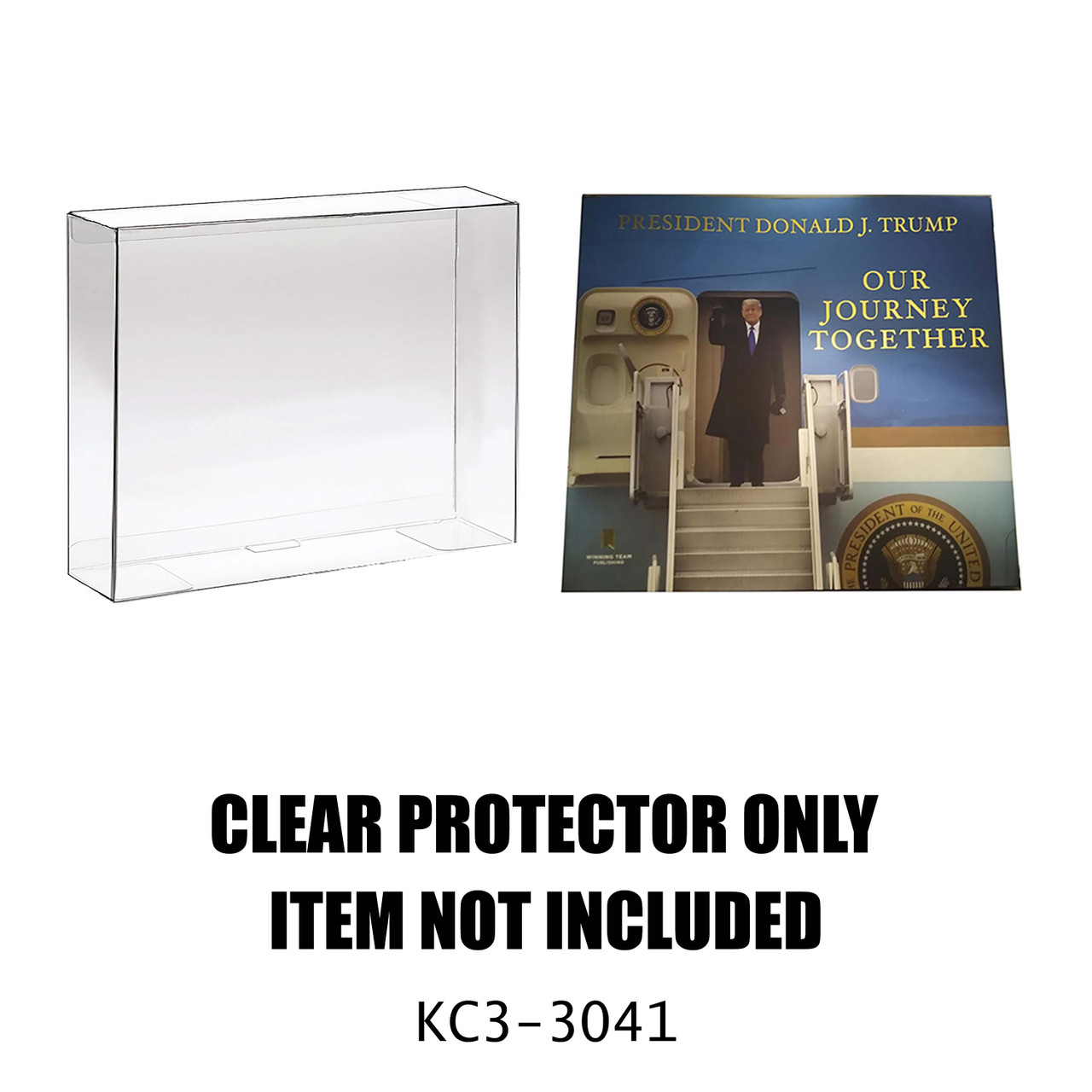 Protector For Book - President Donald J. Trump Our Journey Together | Flap open on side