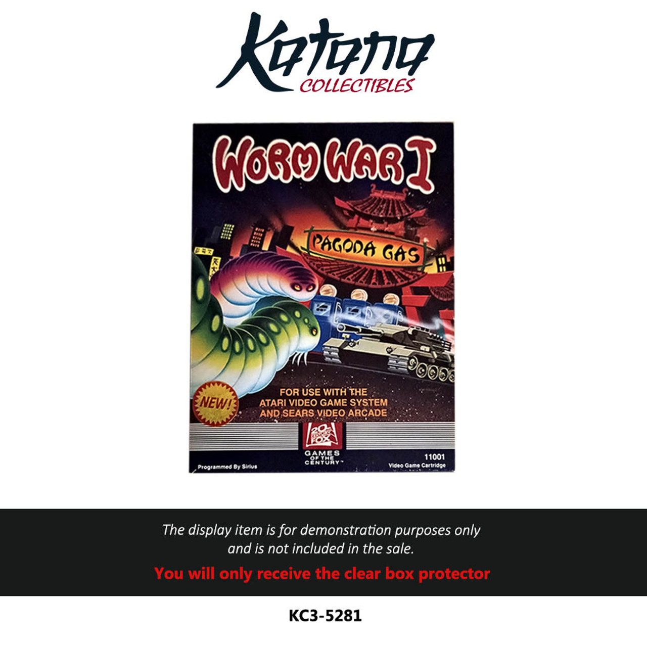 Katana Collectibles Protector For Atari 2600 Games 20th Century Fox