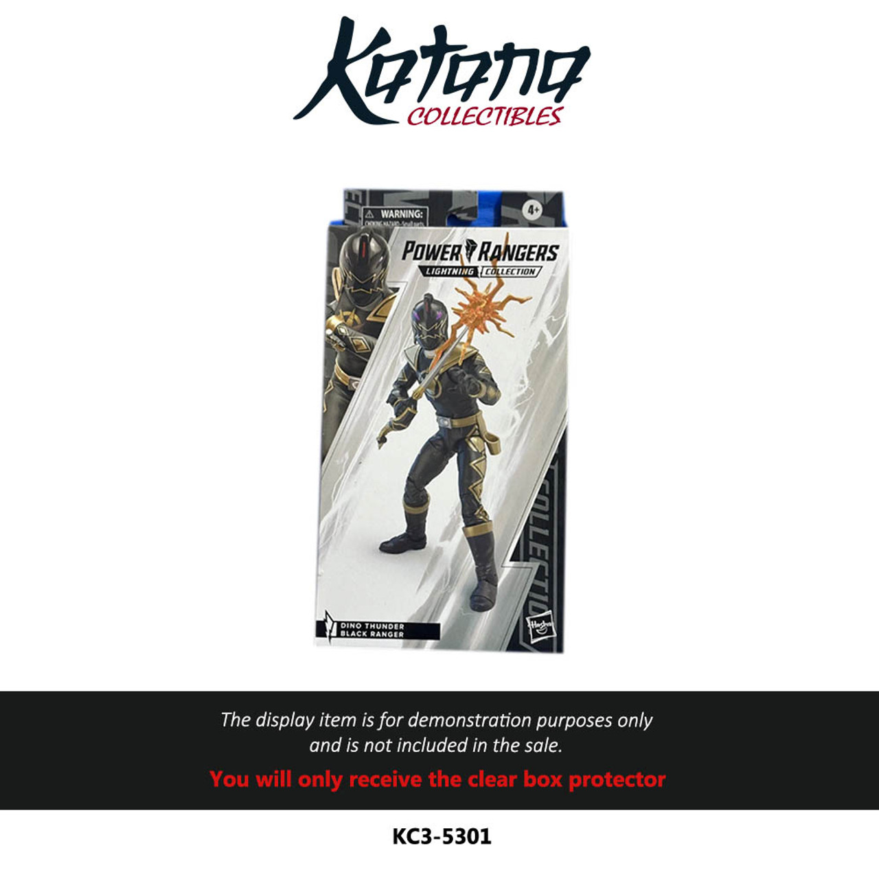 Katana Collectibles Protector For Power Rangers Lightning Collection Black Dino Thunder Ranger Figure