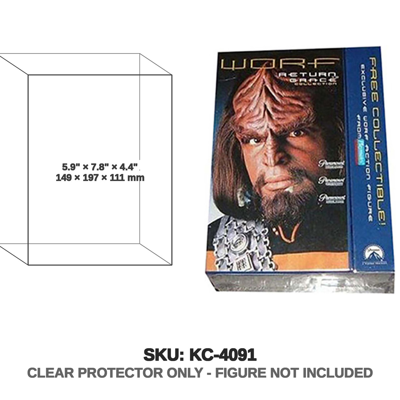 Governor Worf Star Trek DS9 Return to Grace VHS + Figure