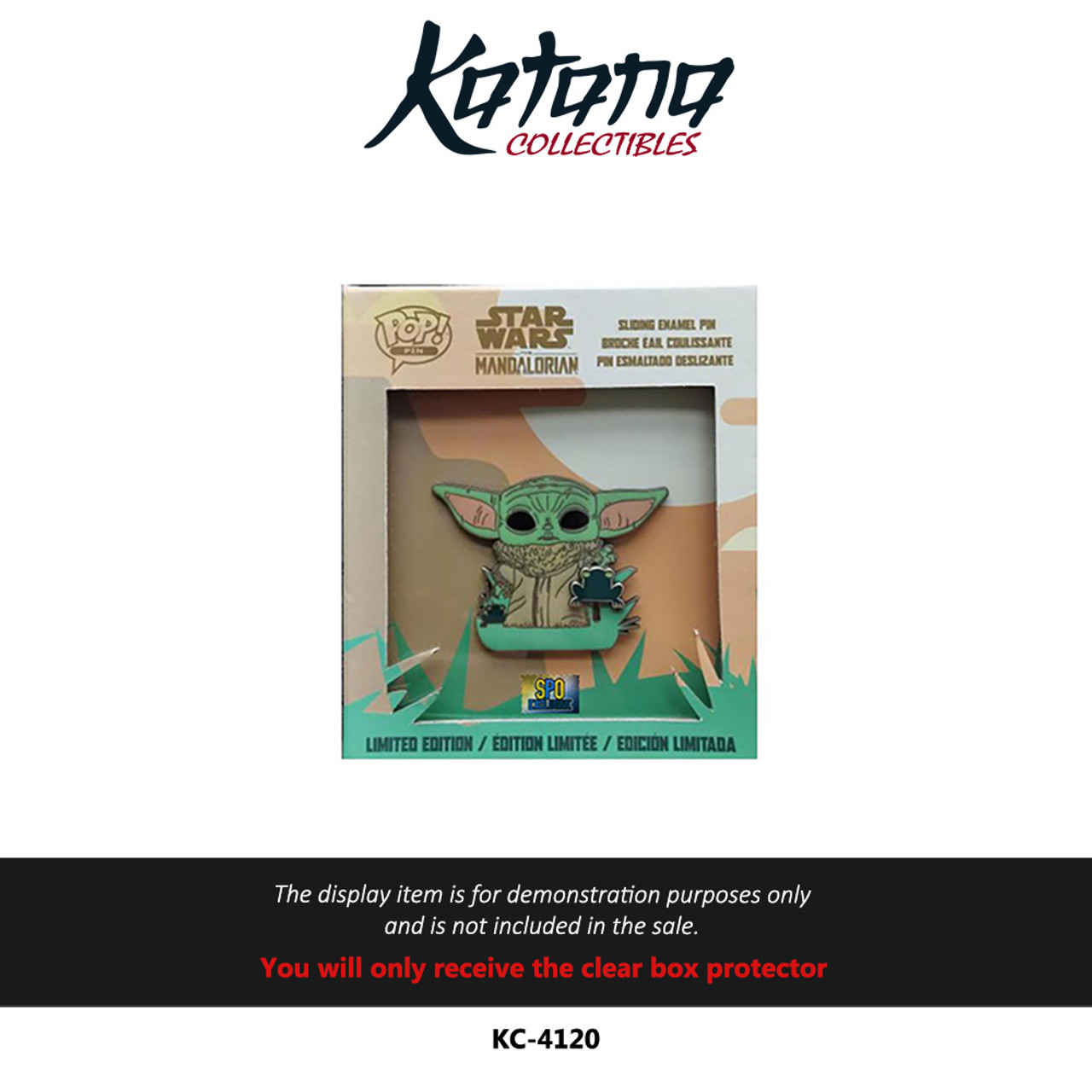 Katana Collectibles Protector For Funko Pop! Pin The Child w/ Frog (Sliding Pin, Star Wars)