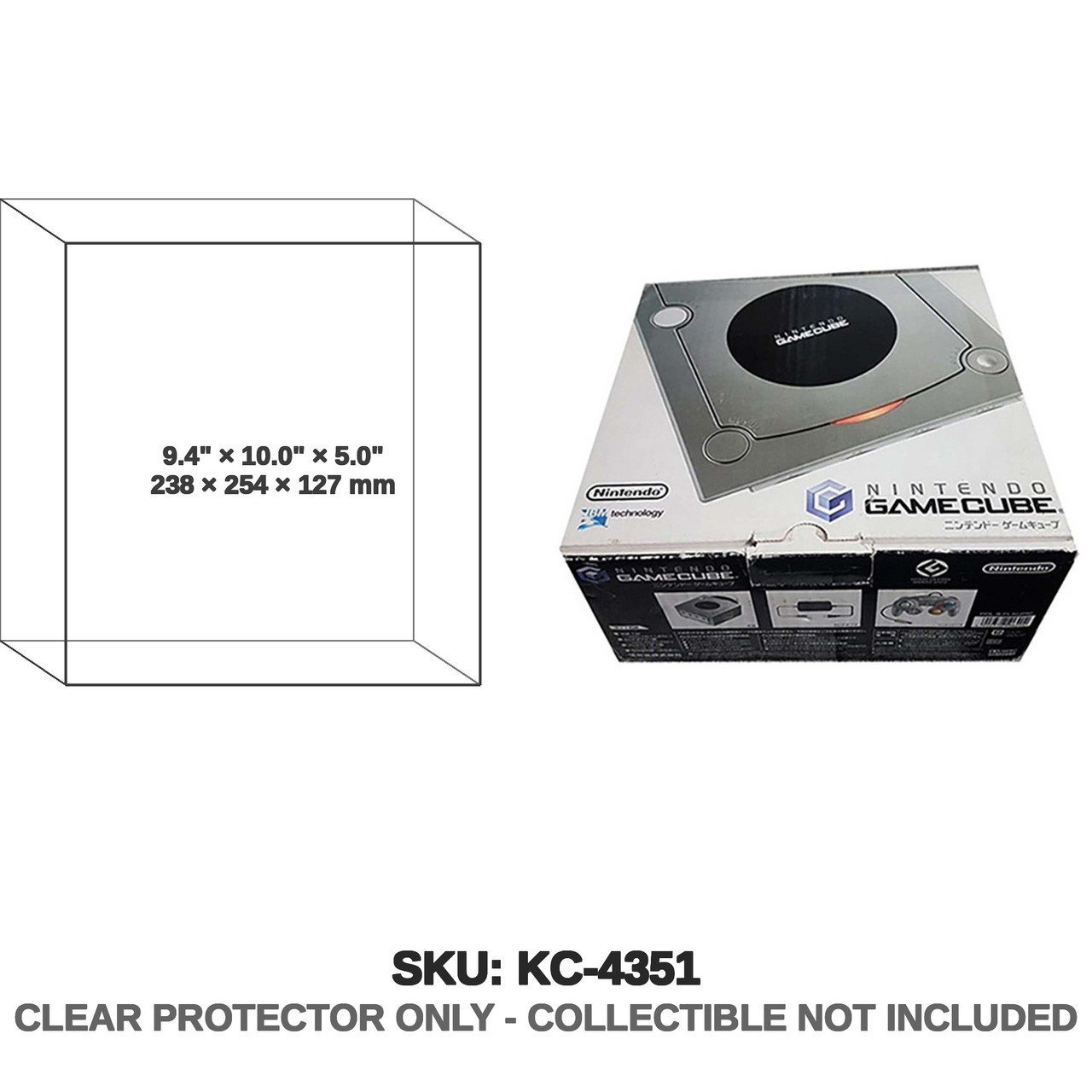 Protector For GameCube Silver Edition Japanese Console | Katana