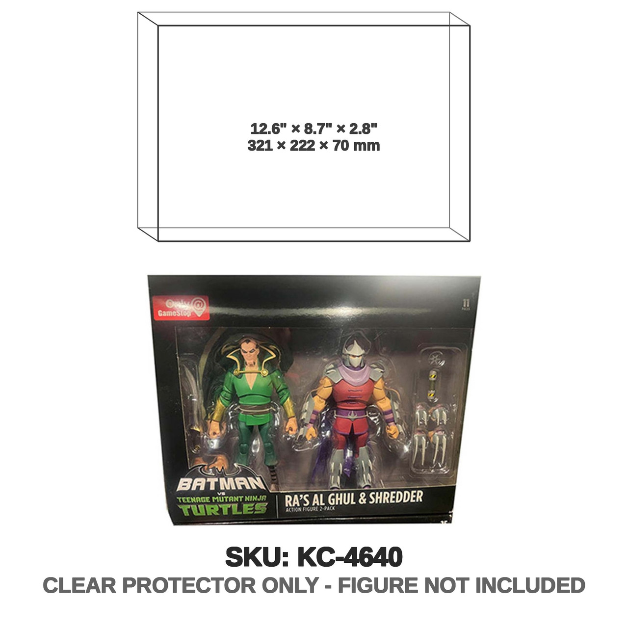 Ra's Al Ghul & Shredder Batman vs TMNT Figure 2-Pack
