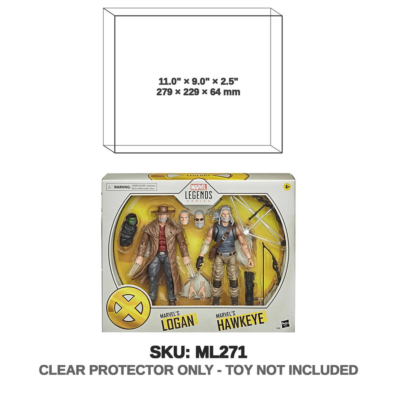 Logan and Hawkeye Marvel Legends X-Men Figures