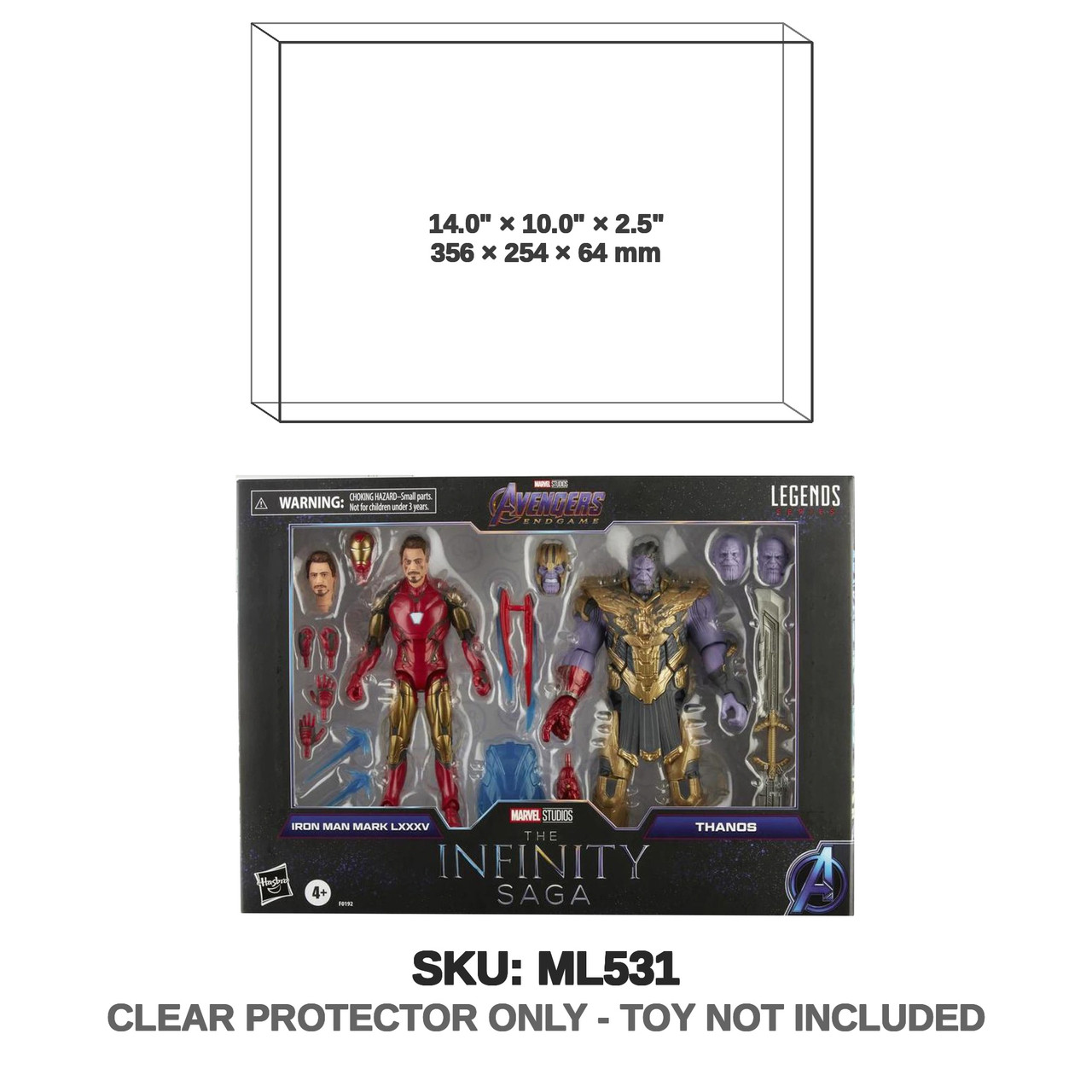 Iron Man and Thanos Marvel Legends Infinity Saga Figures
