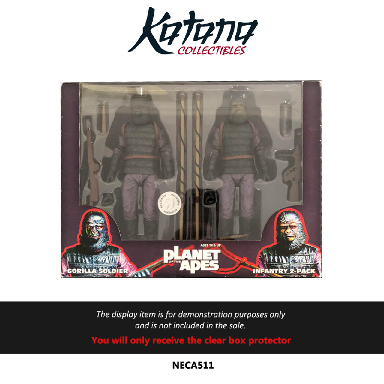 Katana Collectibles Protector For NECA Planet of the Apes Gorilla Soldiers Figures