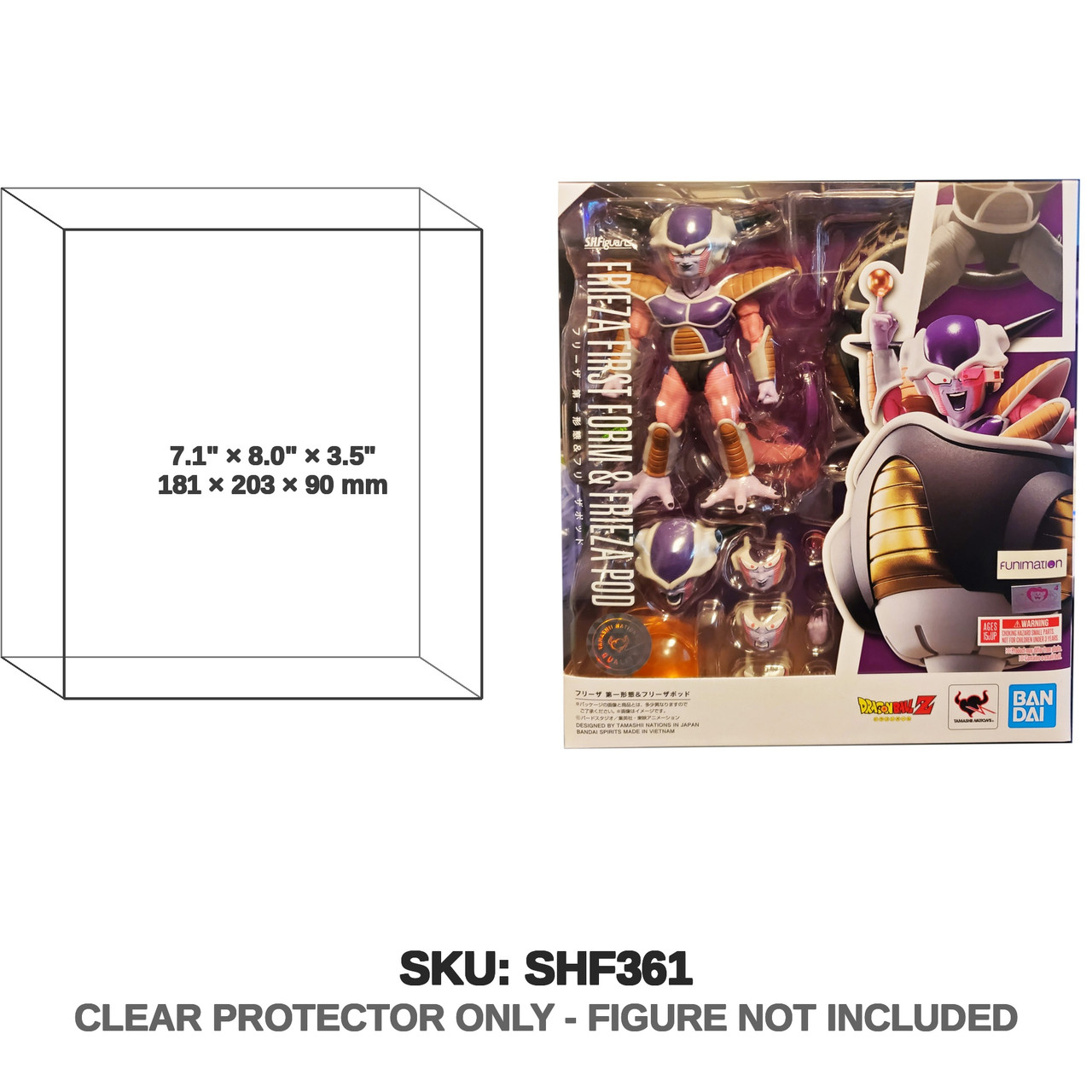 Frieza First Form & Pod Dragon Ball Z S.H.Figuarts Figure