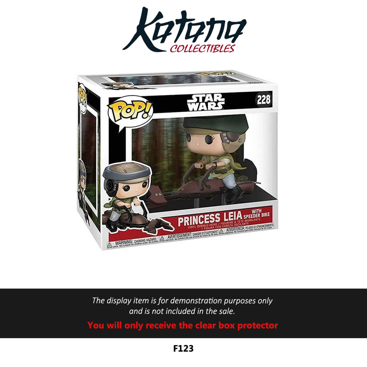 Katana Collectibles Protector For Funko Star Wars Princess Leia with Speeder Bike 228