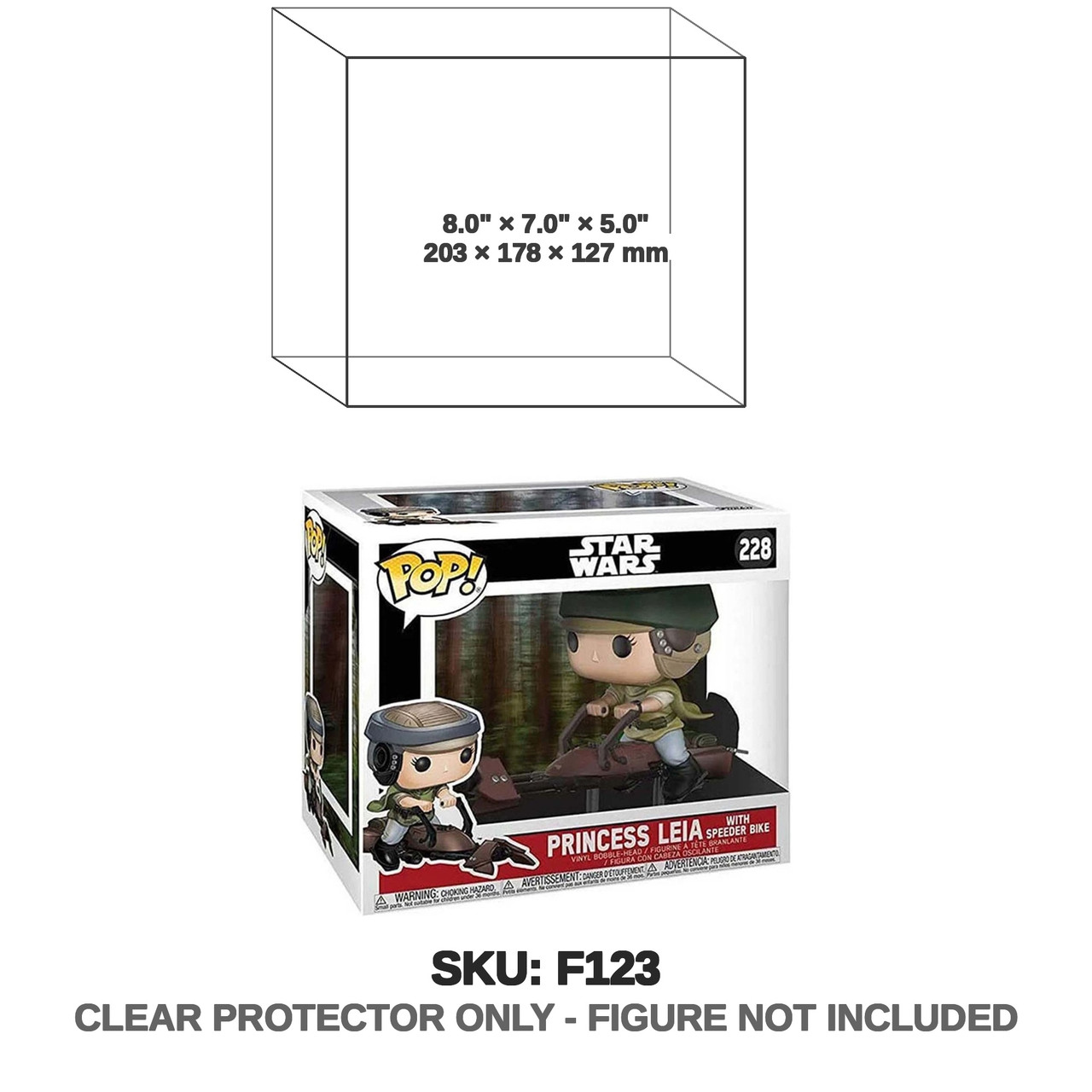 Princess Leia with Speeder Bike Star Wars Pop! Figure