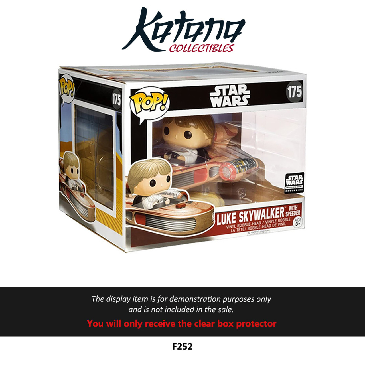 Katana Collectibles Protector For Funko Deluxe Star Wars Luke Skywalker With Speeder 175