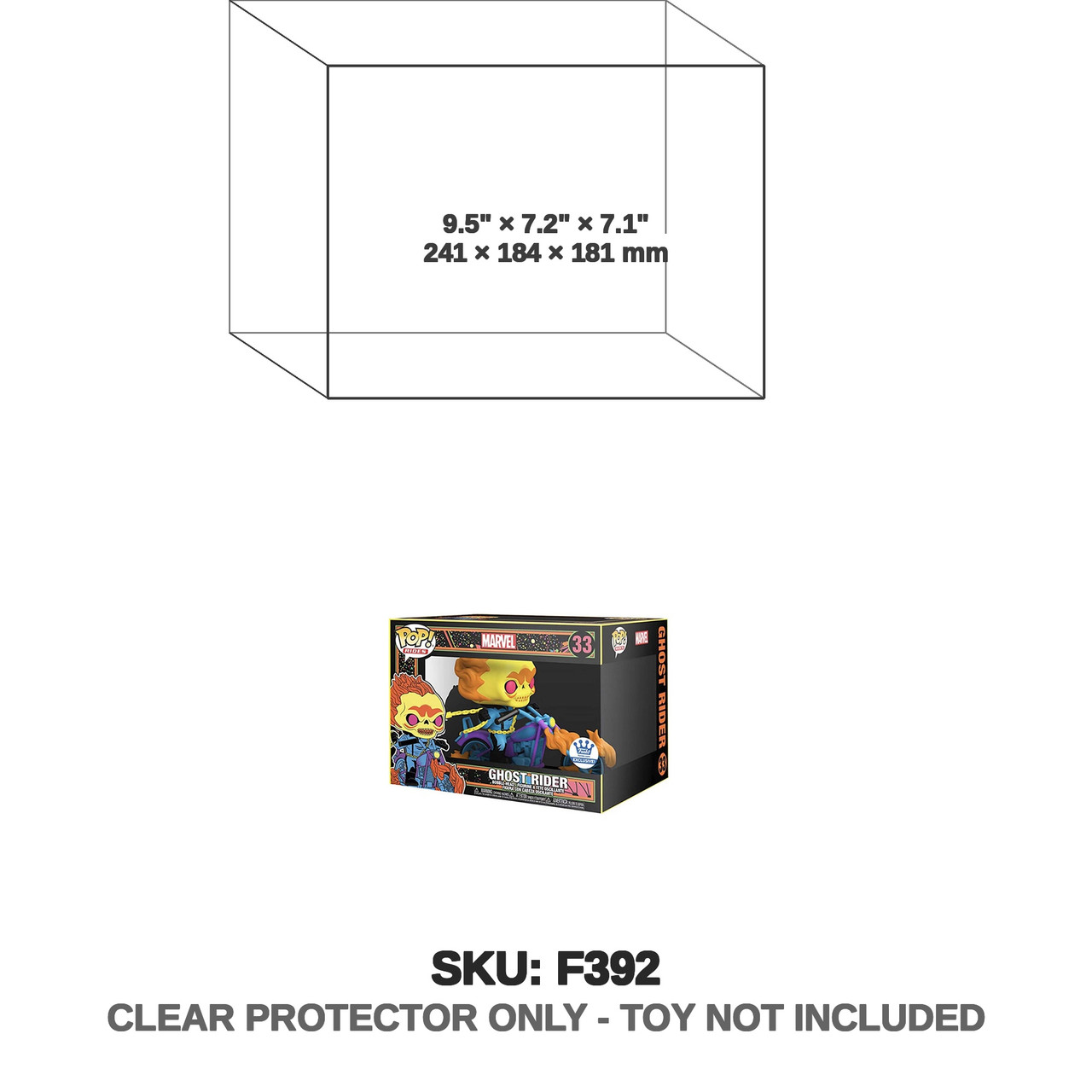 Funko Black Light Ghost Rider #33