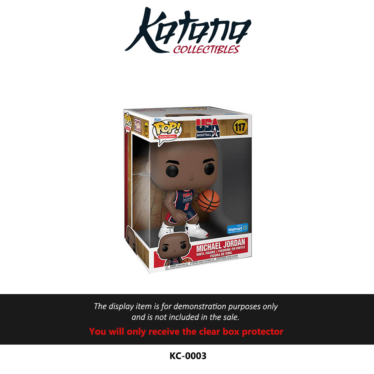 Katana Collectibles Protector For Funko POP! NBA - Michael Jordan (1992 Team USA Navy Uniform)