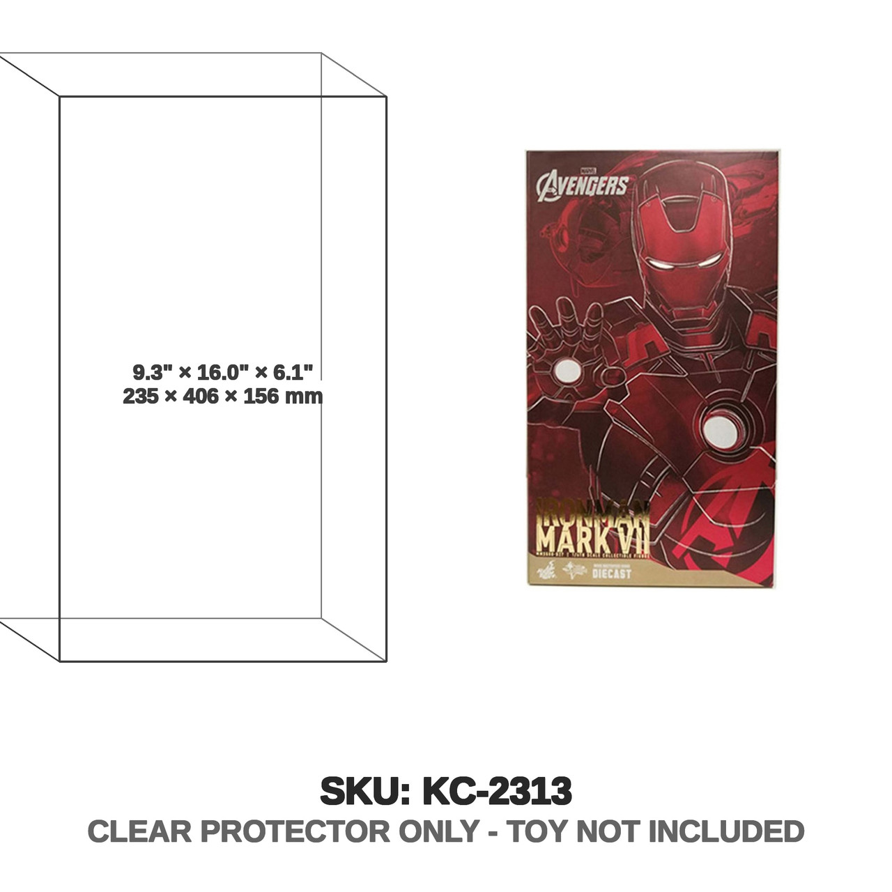 Hot Toys 1/6 Scale Iron Man Mark VII Diecast Figure