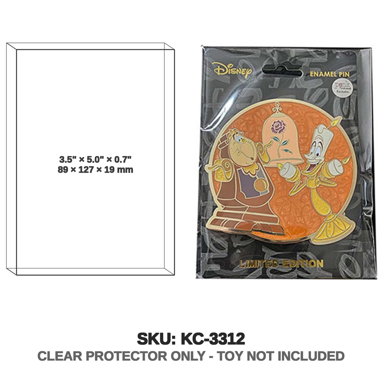 Disney Beauty and The Beastt Enamel Pin