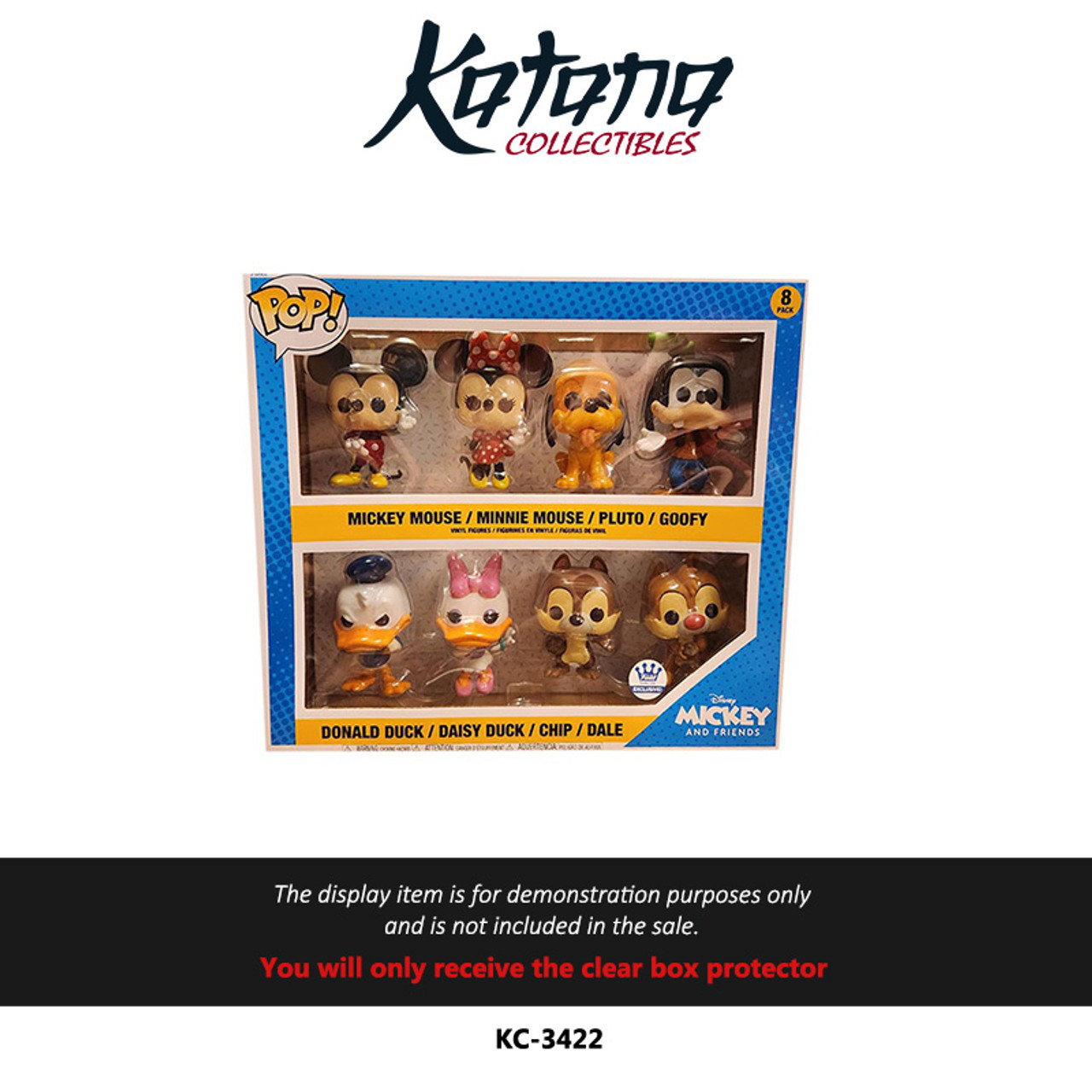 Katana Collectibles Protector For Funko Mickey and Friends 8 Pack.