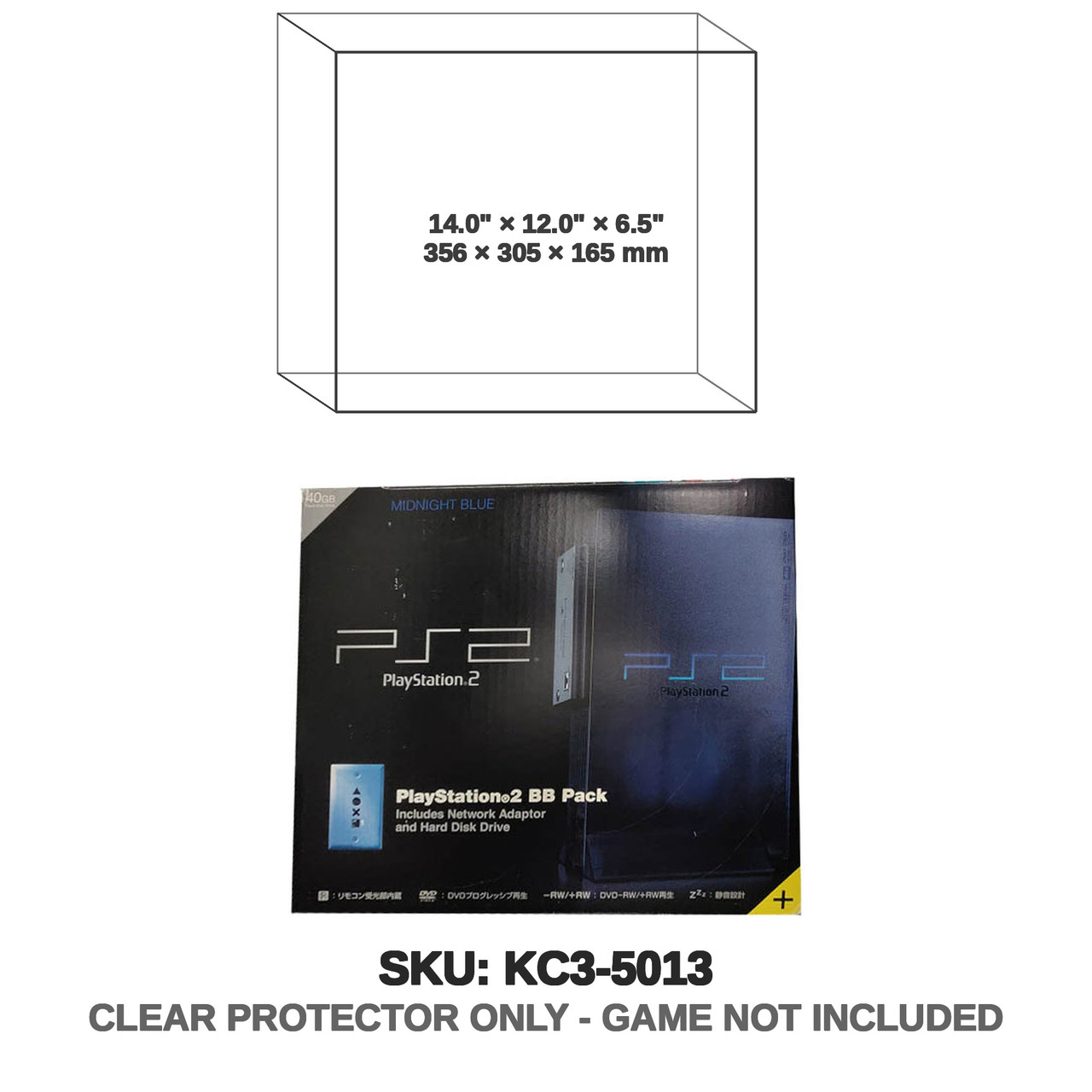 PS2 Midnight Blue 50K HDD Console