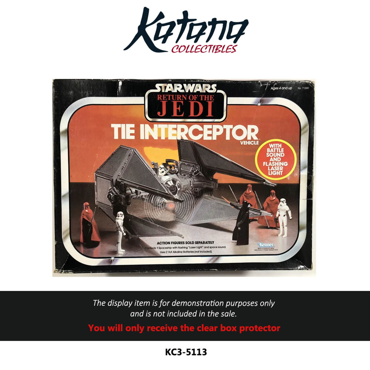 Katana Collectibles Protector For 1983 Original Star Wars Tie Interceptor