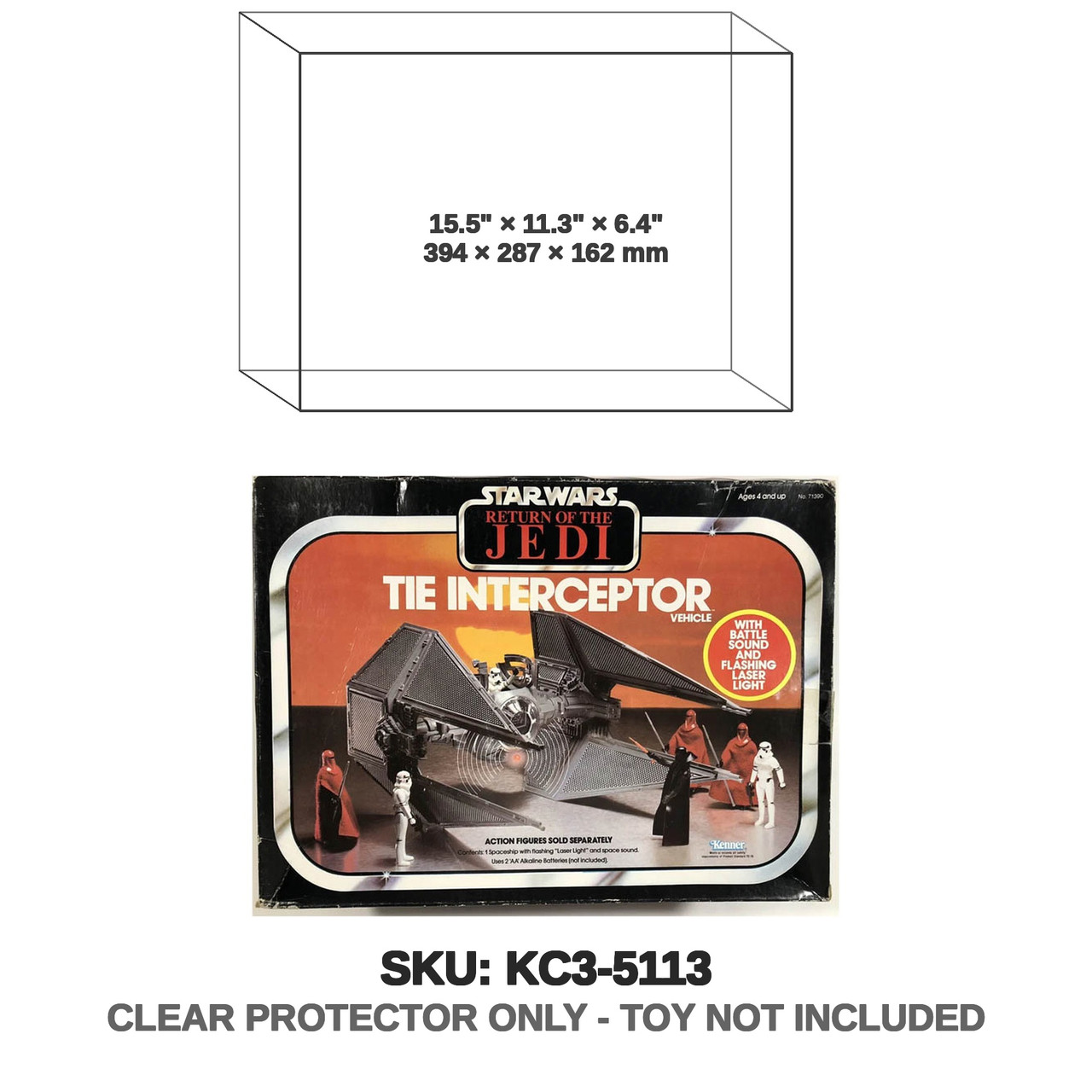 TIE Interceptor Star Wars Vintage Collection 1983 Original Vehicle