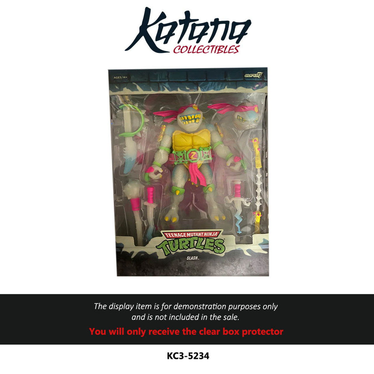 Katana Collectibles Protector For TMNT Slash glow in the dark super 7
