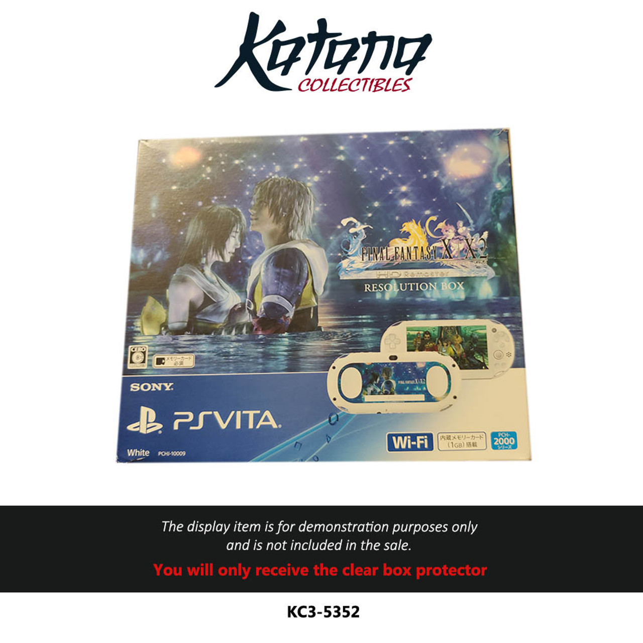 Katana Collectibles Protector For Final fantasy X and X2 Japanese playstation Vita bundle
