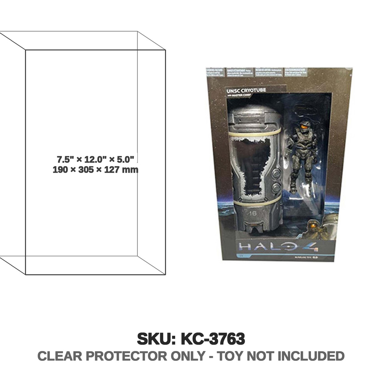 Mcfarlane Halo 4 Chief and UNSC Cryotube