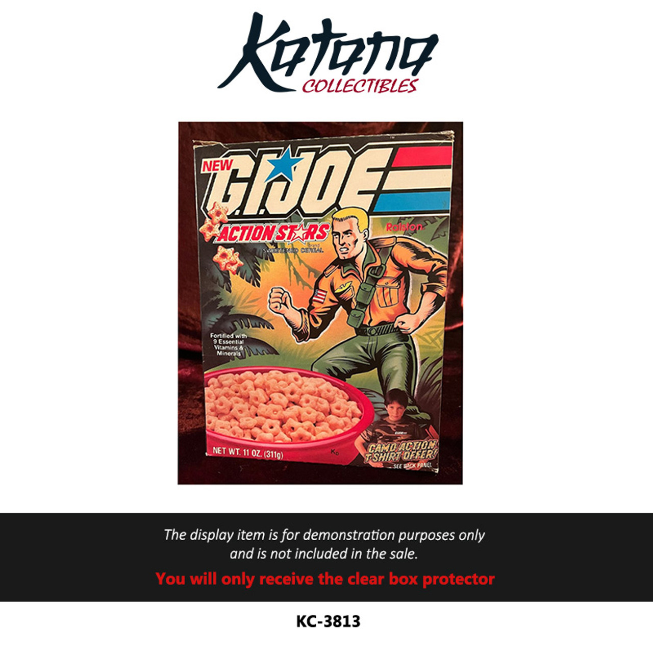 Katana Collectibles Protector For G.I. Joe Cereal Box