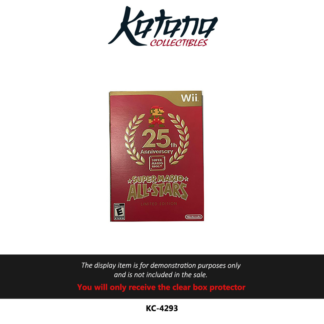 Katana Collectibles Protector For Super Mario All Stars: Limited Edition Wii 25th Anniversary