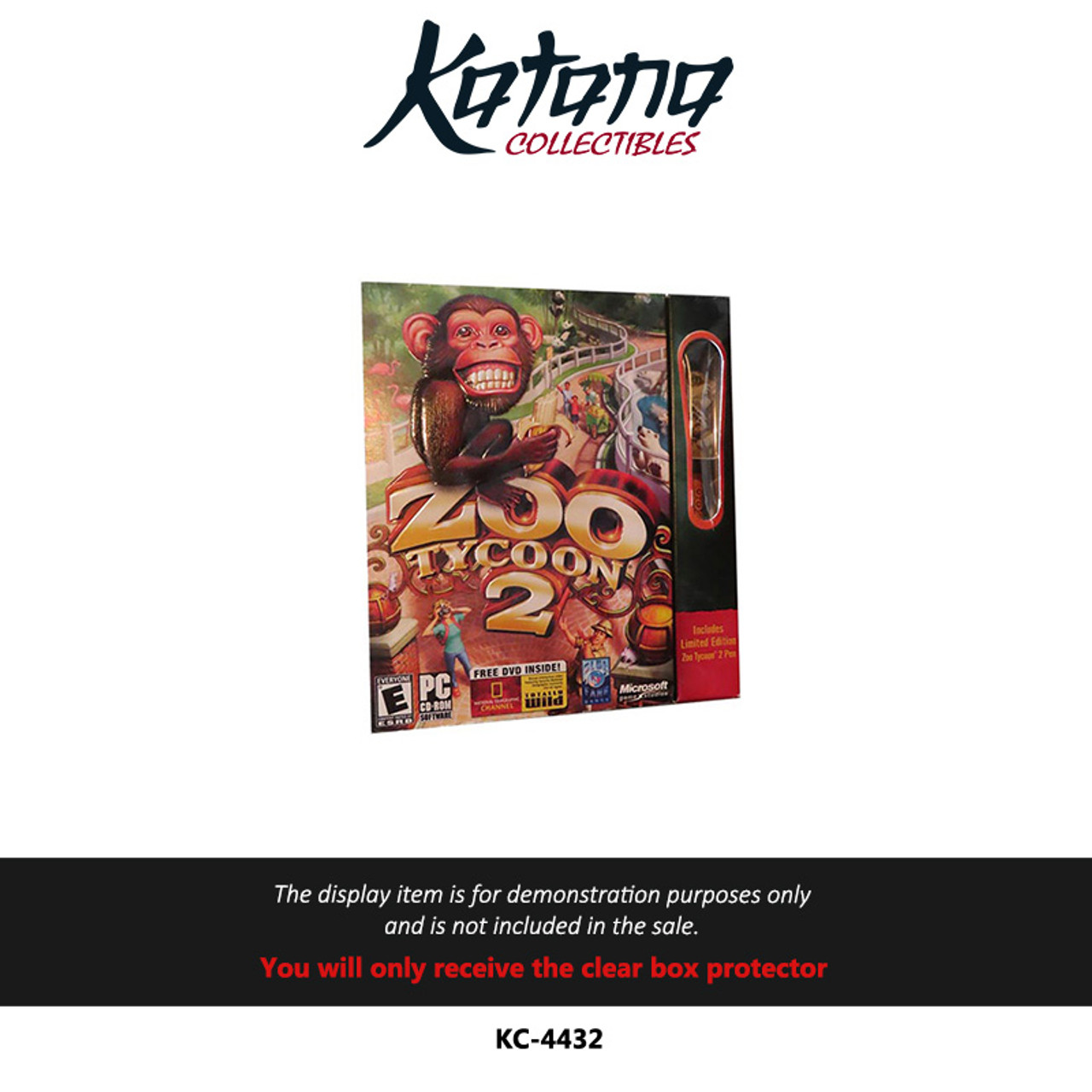 Katana Collectibles Protector For Zoo Tycoon 2 DVD PC Game DVD Box