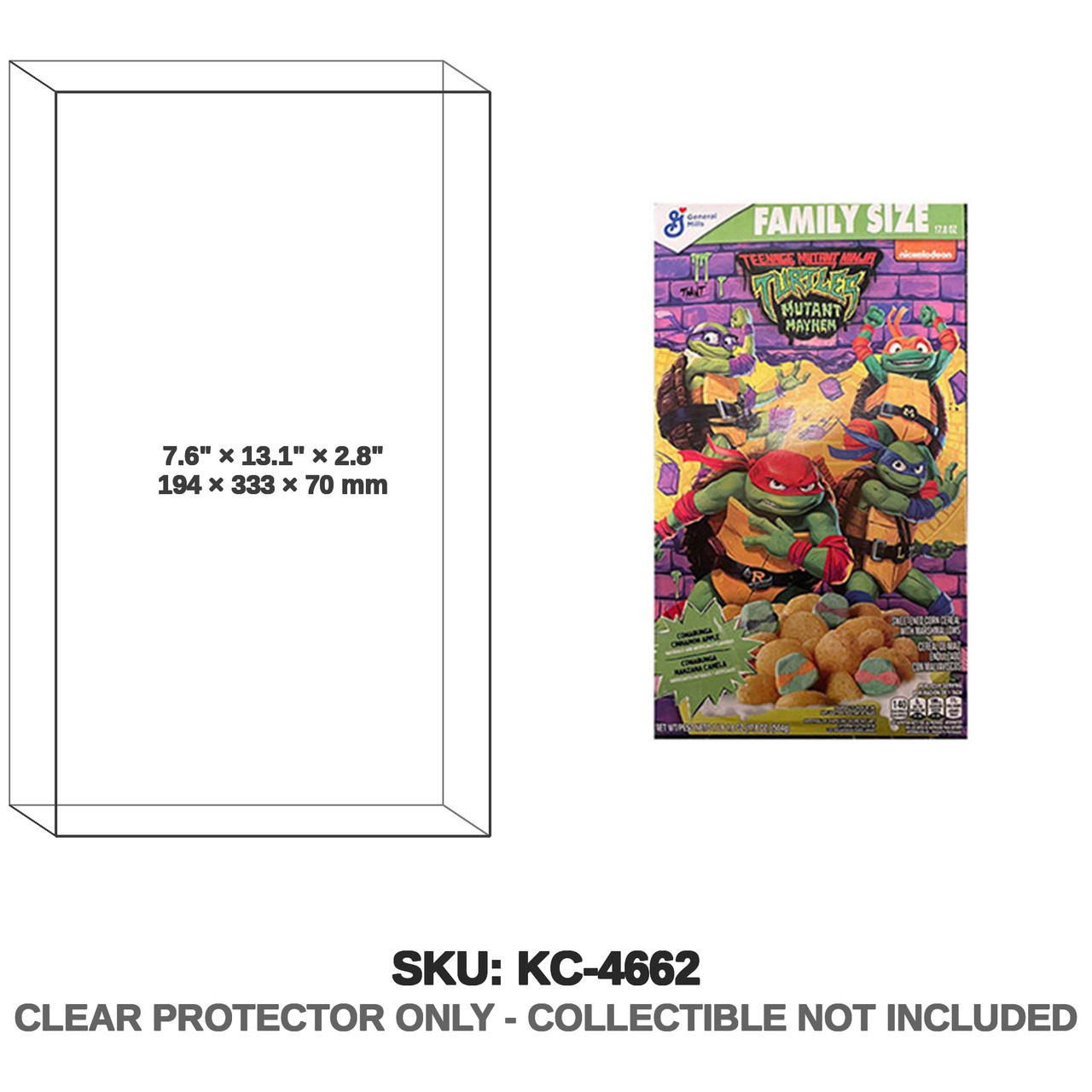 TMNT Mutant Mayhem Cereal Box