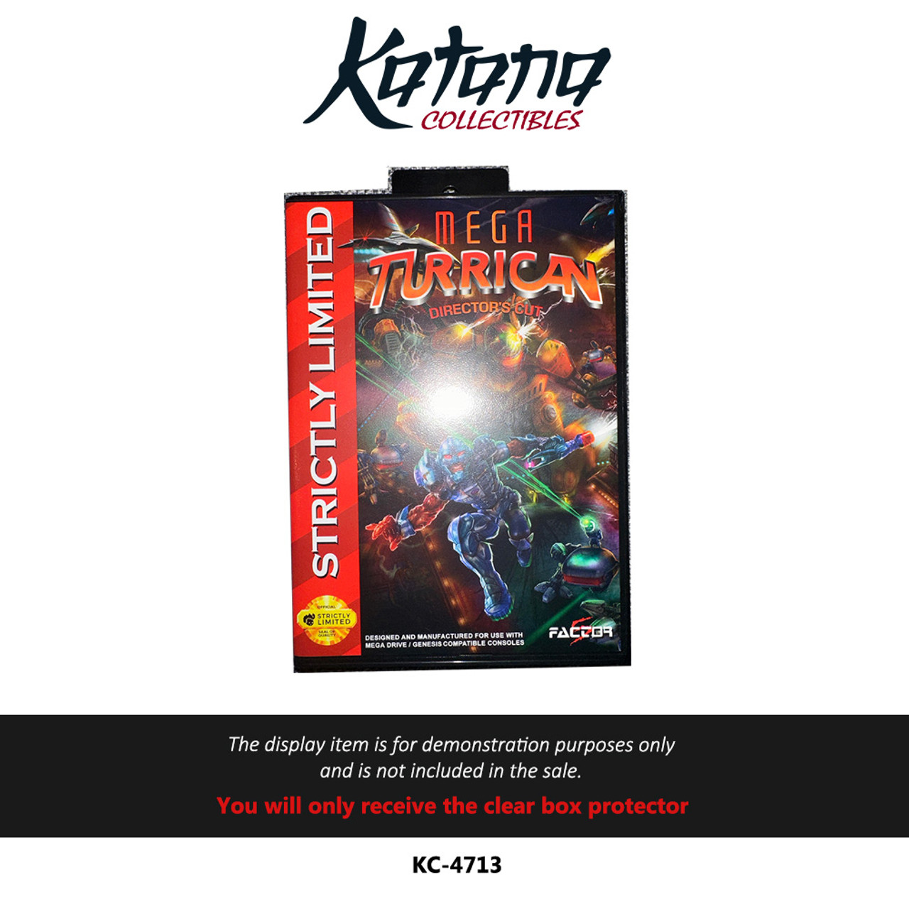 Katana Collectibles Protector For Mega Turrican Genesis Director's Cut